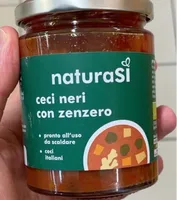 Ceci neri con zenzero