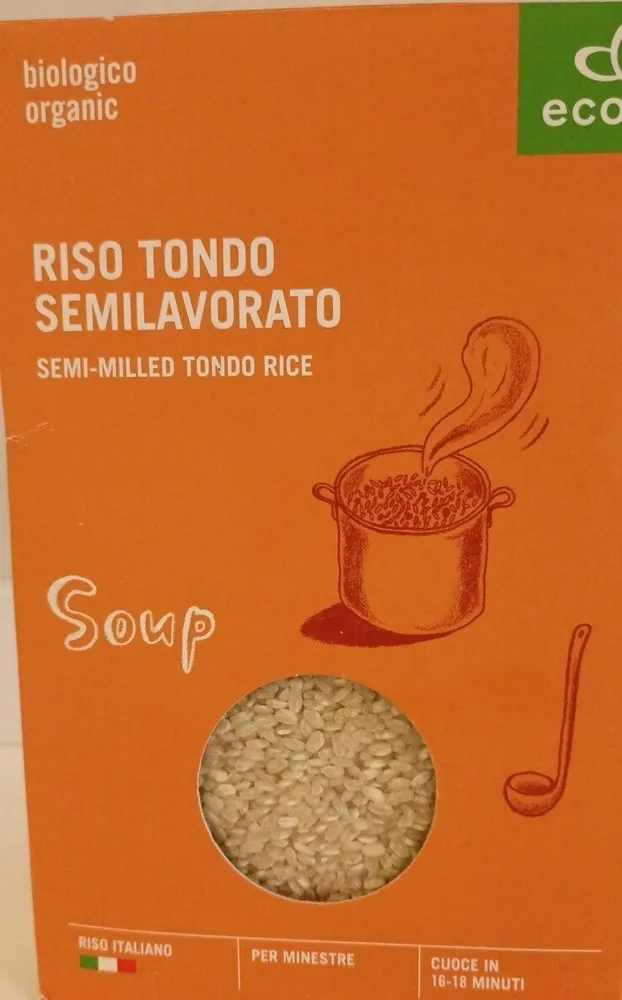 Riso tondo semilavorato