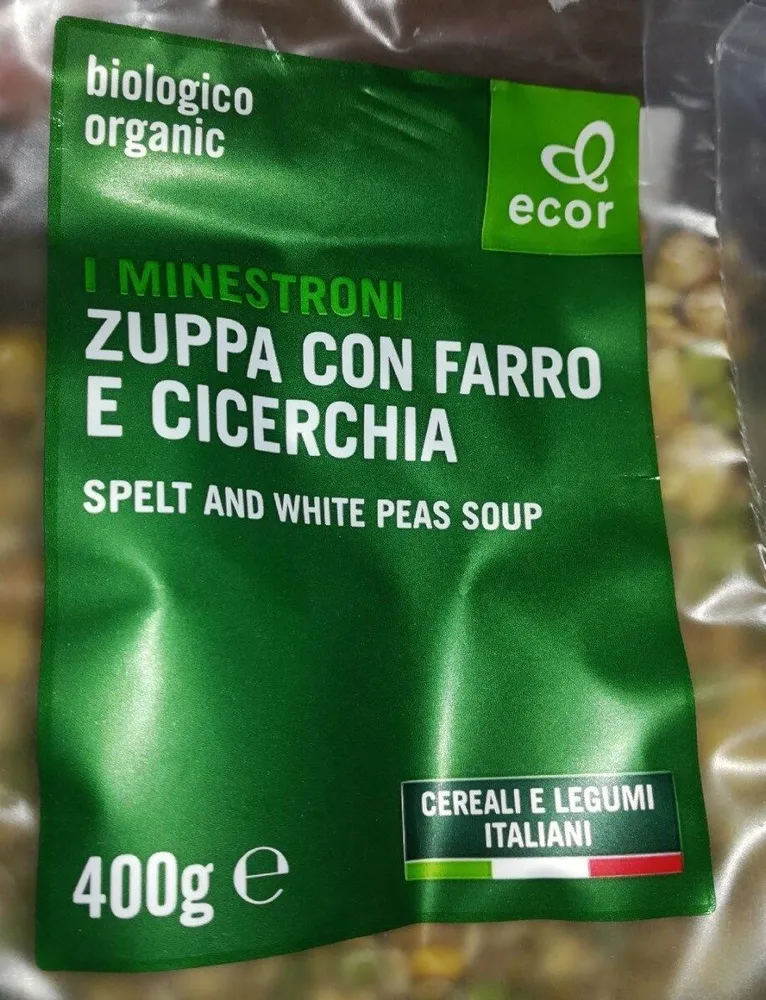 Zuppa con farro e cicerchia