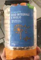 Le gallette riso integrale e miglio