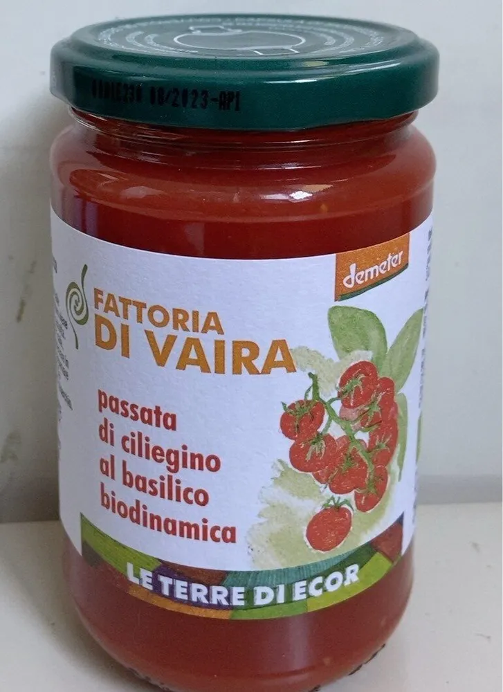 Passata di ciliegino al basilico biodinamica