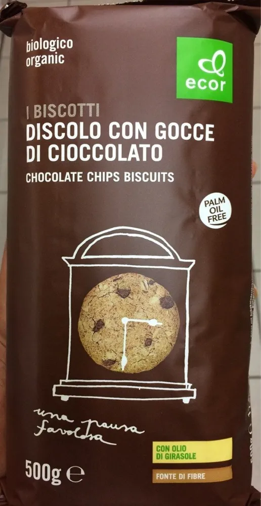 Discolo con gocce di cioccolato