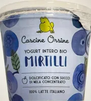 Yogurt intero bio mirtilli