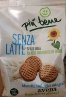 Senza latte biscotti biologici integrali