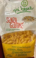 Mezze penne biologiche di mais, riso, grano saraceno e quinoa