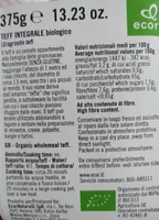 Teff integrale biologico (eragrostis tef)