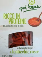 Sedanini biologici di lenticchie rosse