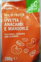 Mix Frutta con uvetta anacardi e mandorle