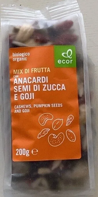 Mix di frutta - anacardi, semi di zucca e goji