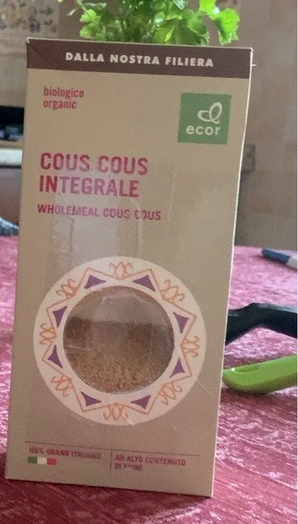 Cous cous integrale biologico organic