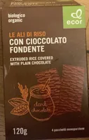 ali di riso con cioccolato fondente
