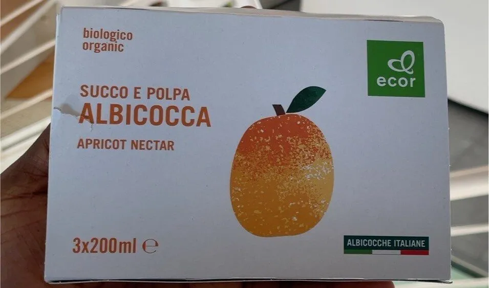 Organic apricot nectar 3X200ML