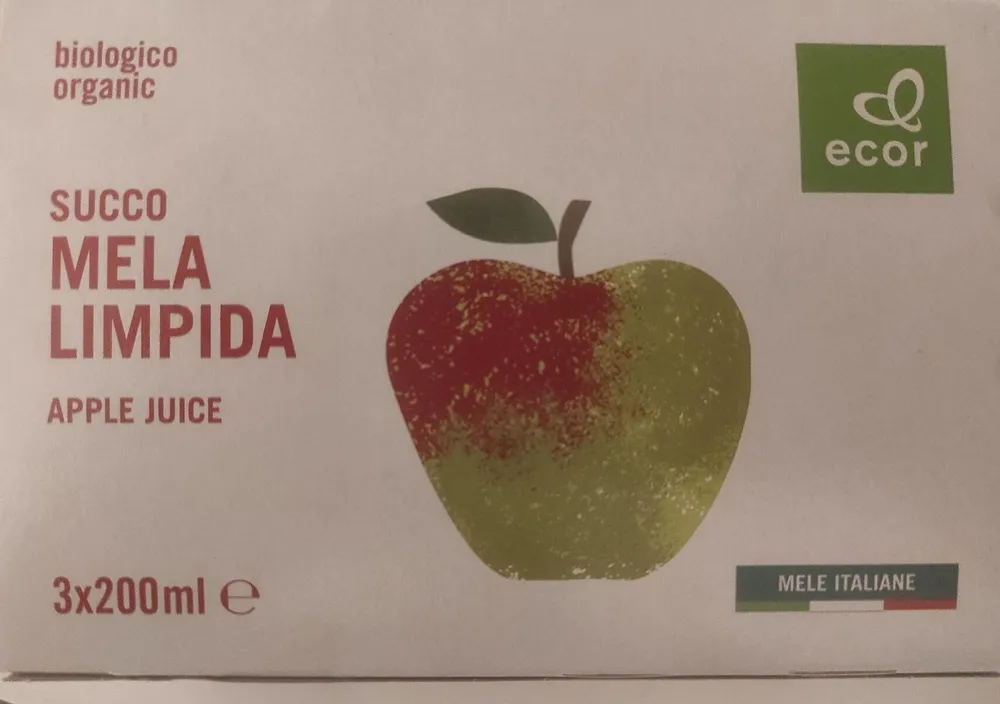 Succo mela limpida