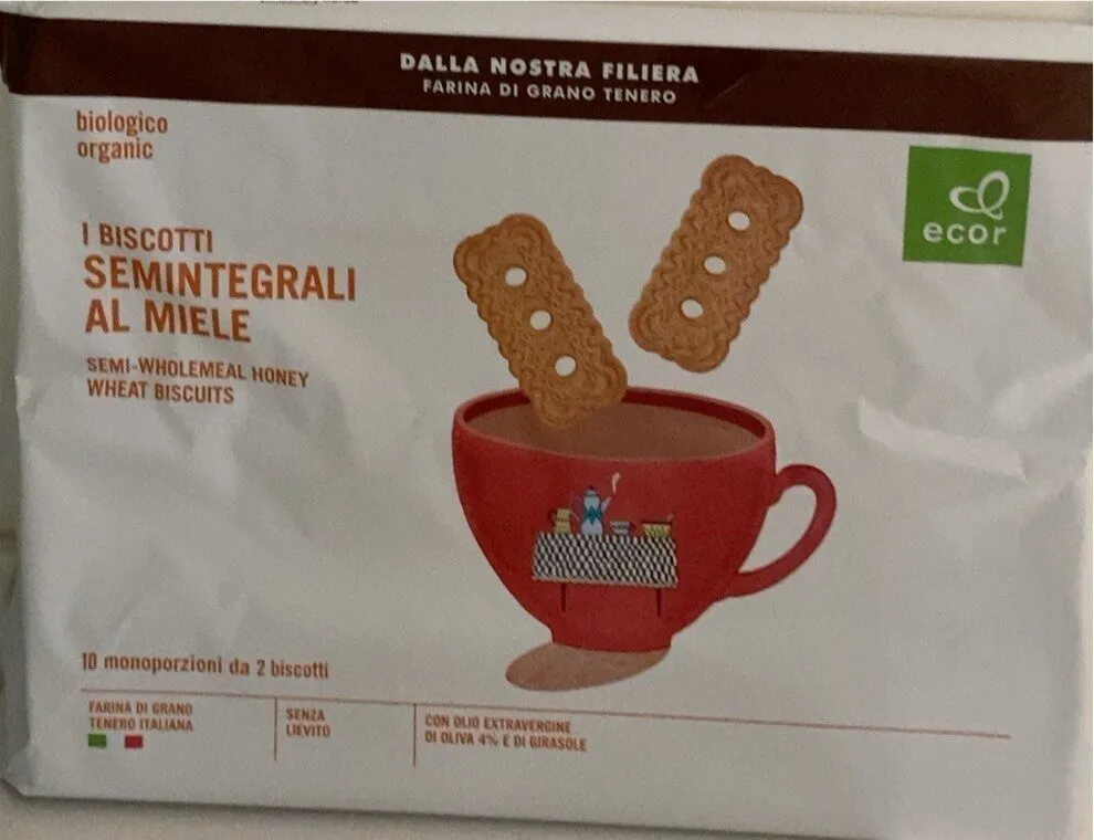 I biscotti semintegrali al miele