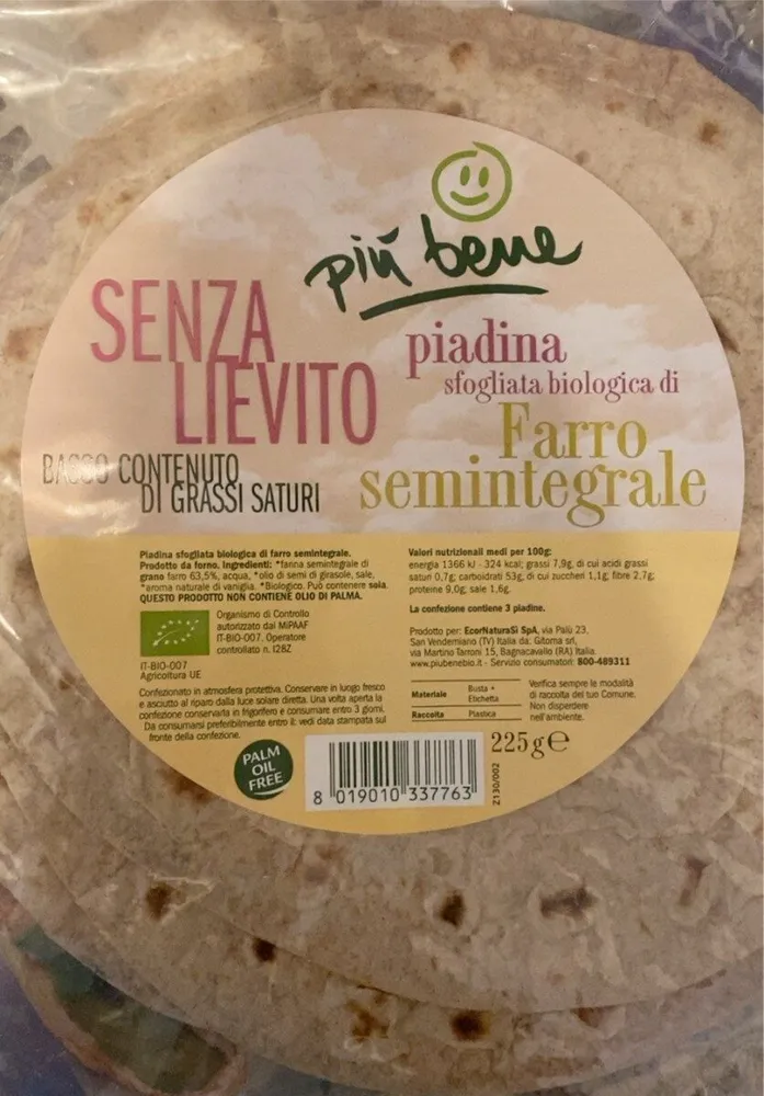 Piadina Farro Semintegrale
