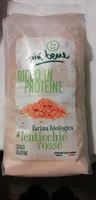 Farina biologica di lenticchie rosse