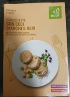 Crocchette con ceci bianchi e neri