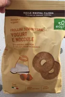 Frollini semintegrali yogurt e nocciole