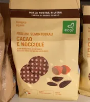 Frollini semi-integrali cacao e nocciole