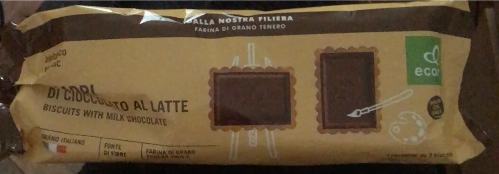 Quadri di cioccolato al latte
