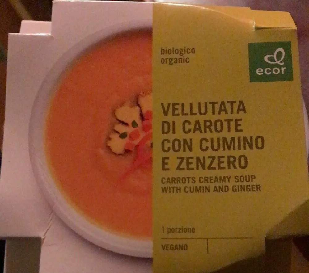 Vellutata di carote con cumino e zenzero