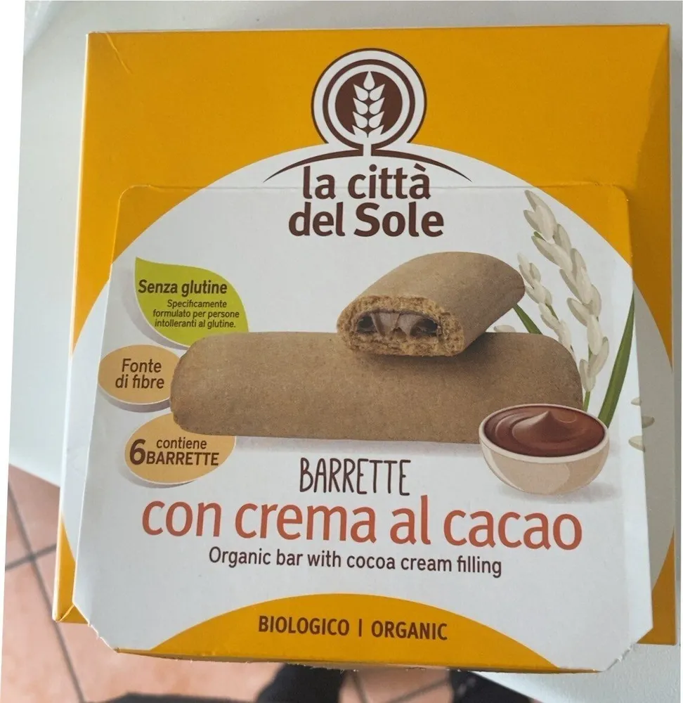Barrette con crema al cacao