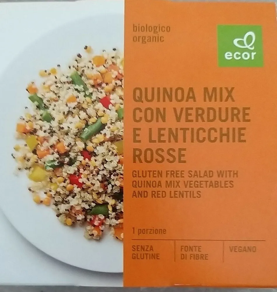 Quinoa Mix verdure e lenticchie rosse
