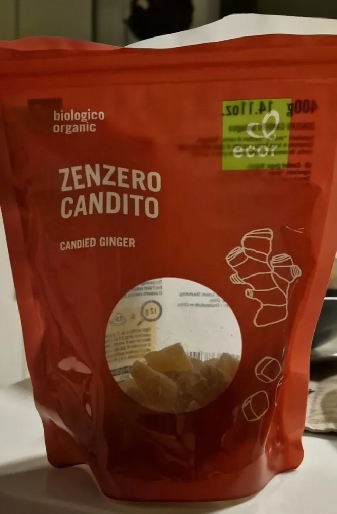 Zenzero candito biologico