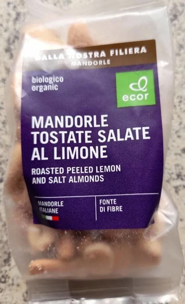 Mandorle tostate salata al limone