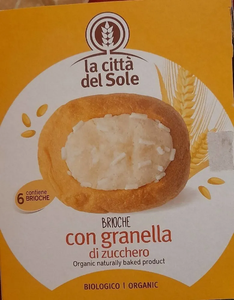 Brioche con granella di zucchero