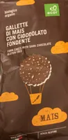 Gallette di mais con cioccolato fondente