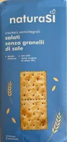 Crackers semintegrali senza granelli di sale
