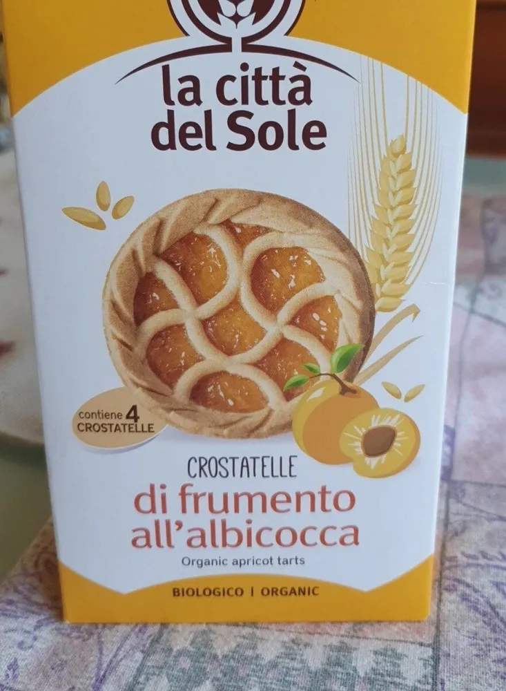 Crostatine di frumento all'albicocca