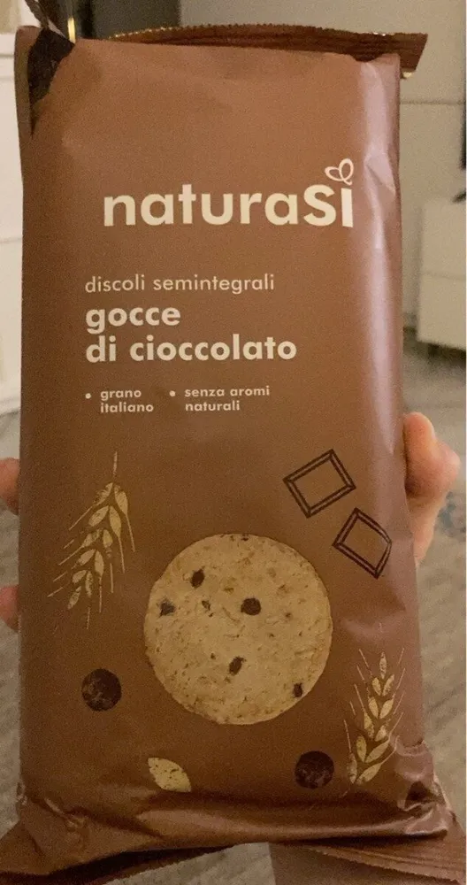 Discoli semintegrali gocce di cioccolato