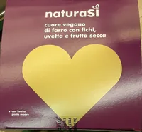 Cuore vegano di farro con fichi uvetta e frutta secca