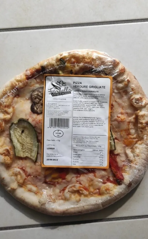 Pizza verdure grigliate