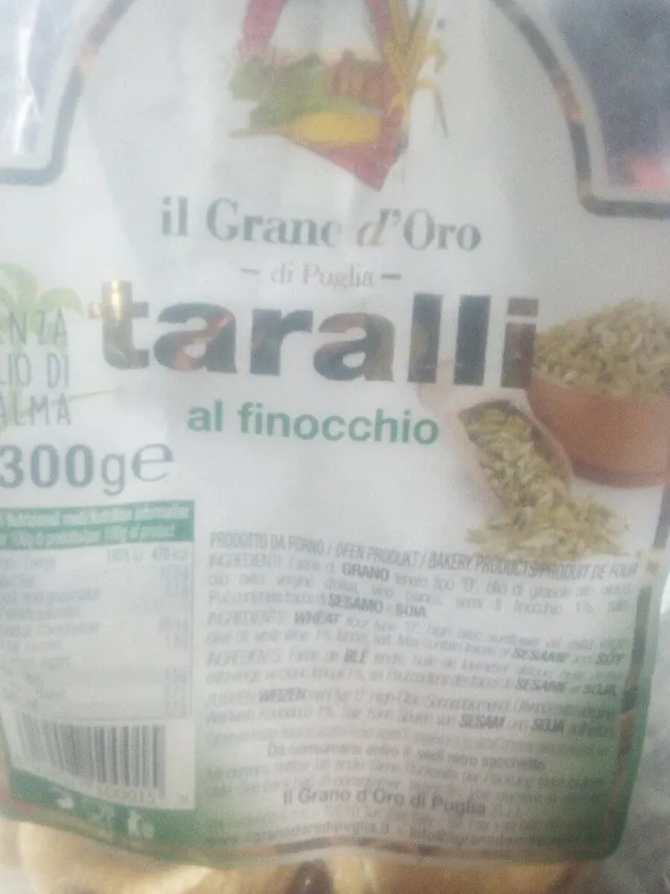 Taralli al finocchio