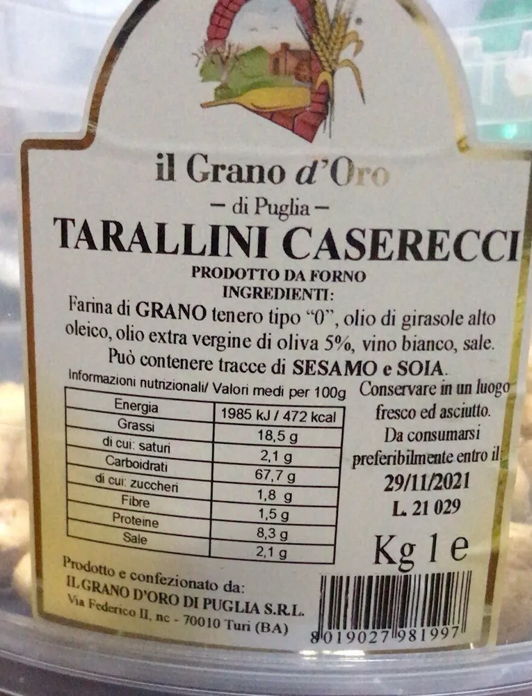 Tarallini casarecci