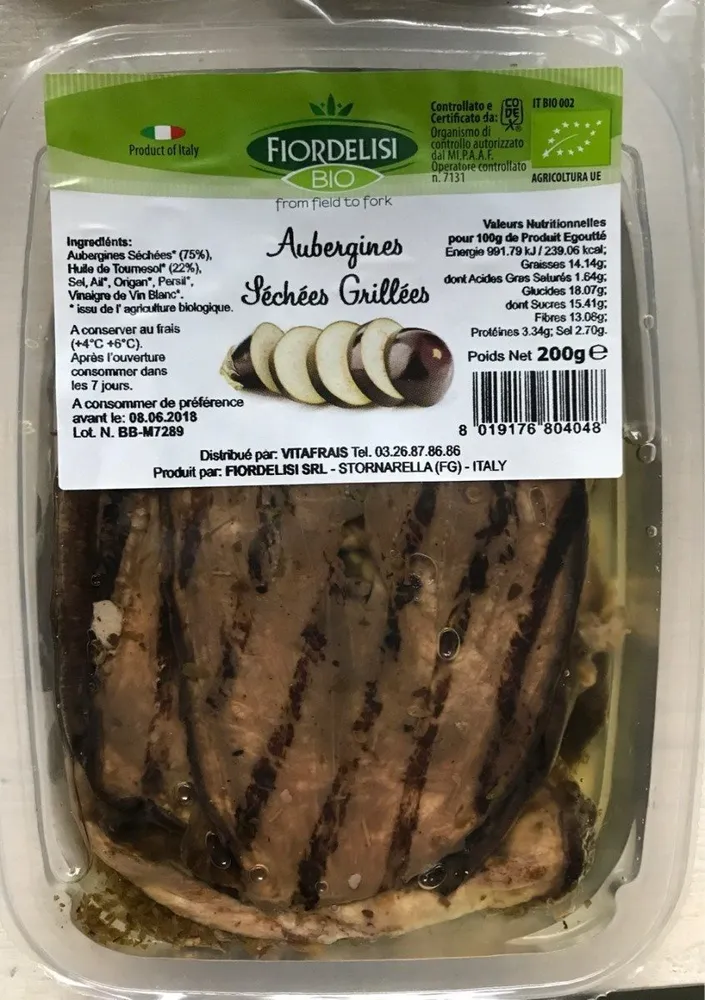 Aubergines Sechees Grillees