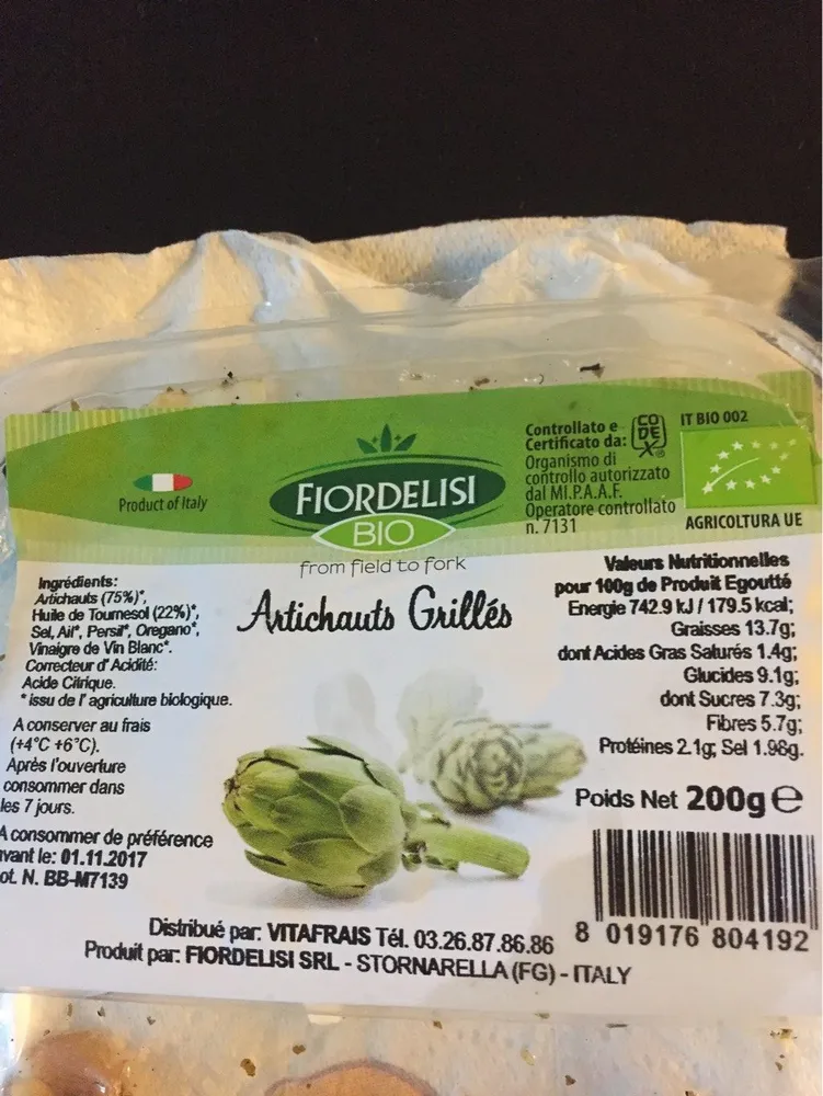 Artichauts Grilles