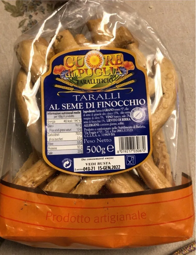 Taralli al seme di finocchio