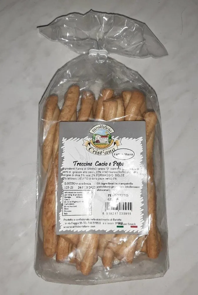 Treccine cacio e pepe