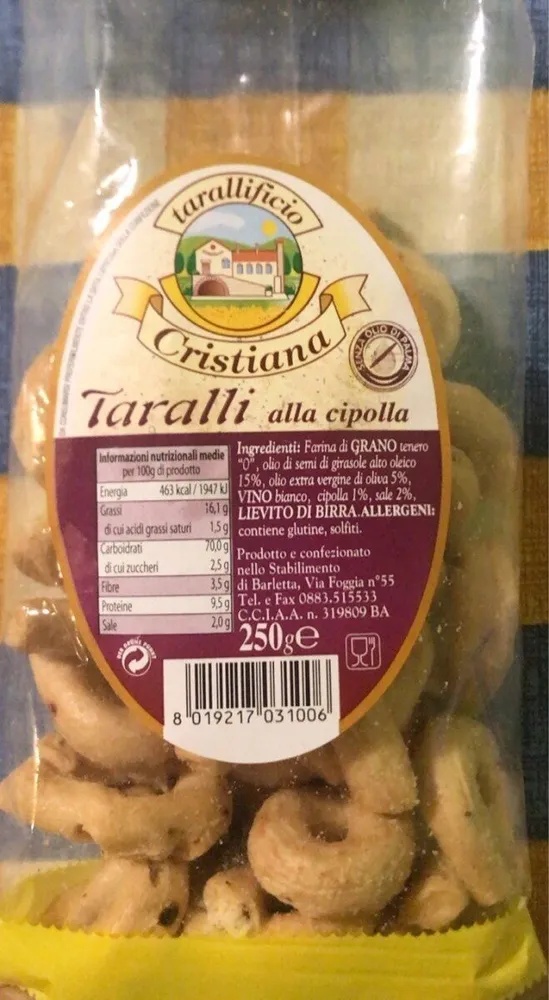 Taralli alla cipolla