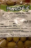 Olive verdi condite piccanti