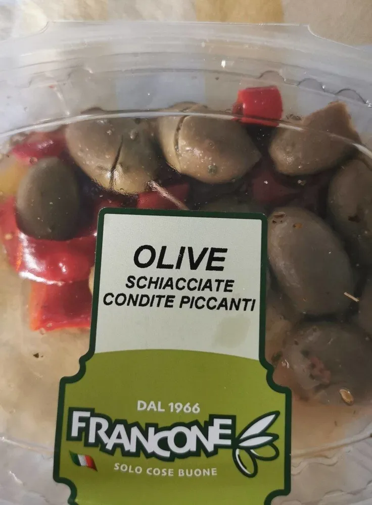 Olive schiacciate piccanti
