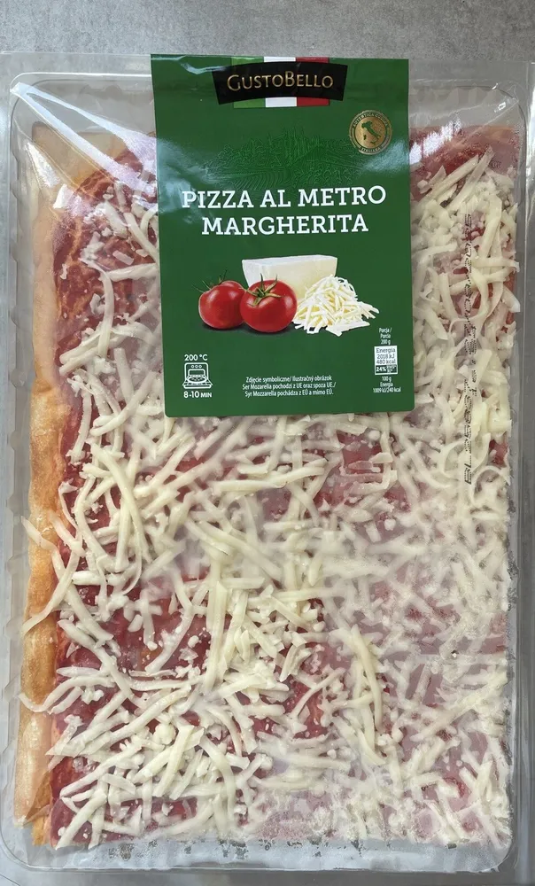 Pizza al metro margharita