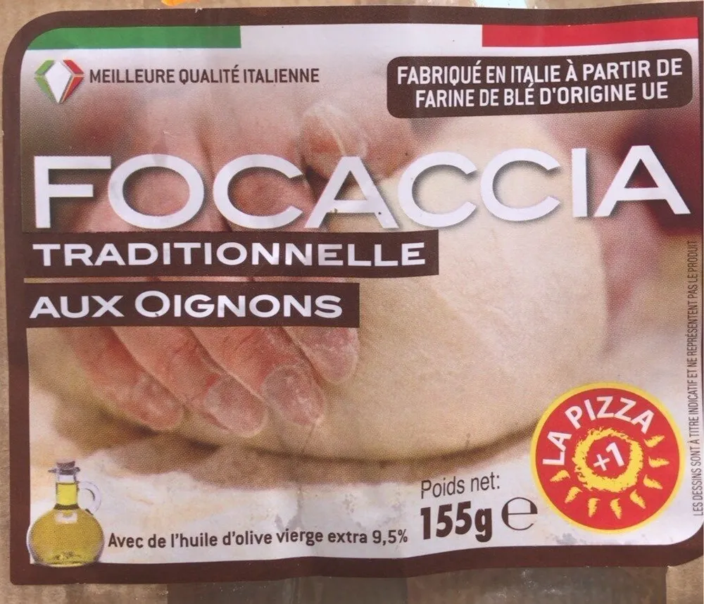Focaccia traditionnelle aux oignons