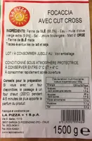 Focaccia avec cut cross