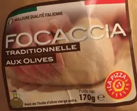 Focaccia traditionnelle aux olives