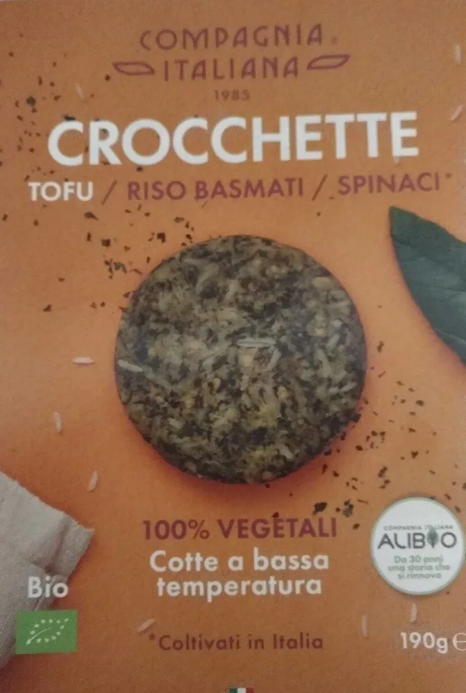 Crocchette tofu / riso basmati / Spinaci